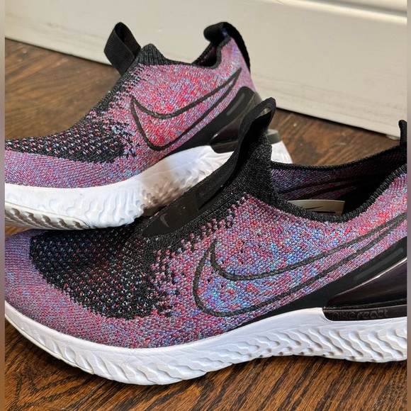 Nike Womens Epic Phantom React Flyknit Running Shoes Purple Marled 5.5 - Picture 4 of 6